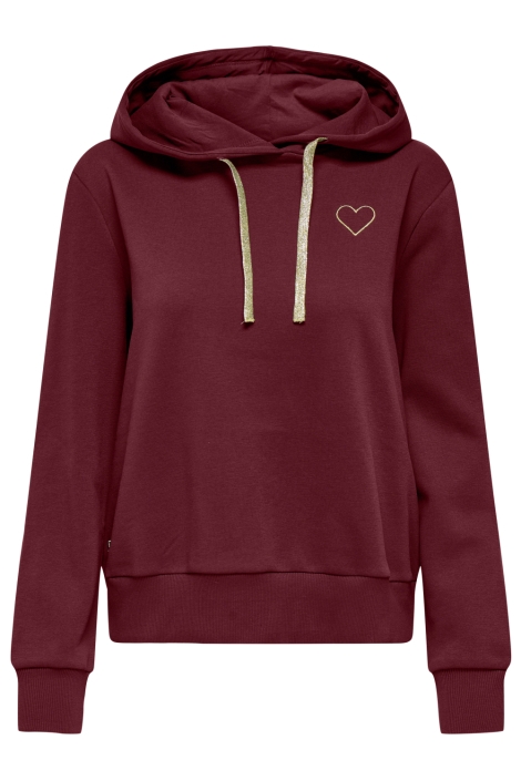 Only onlnoli l/s heart hood swt noos